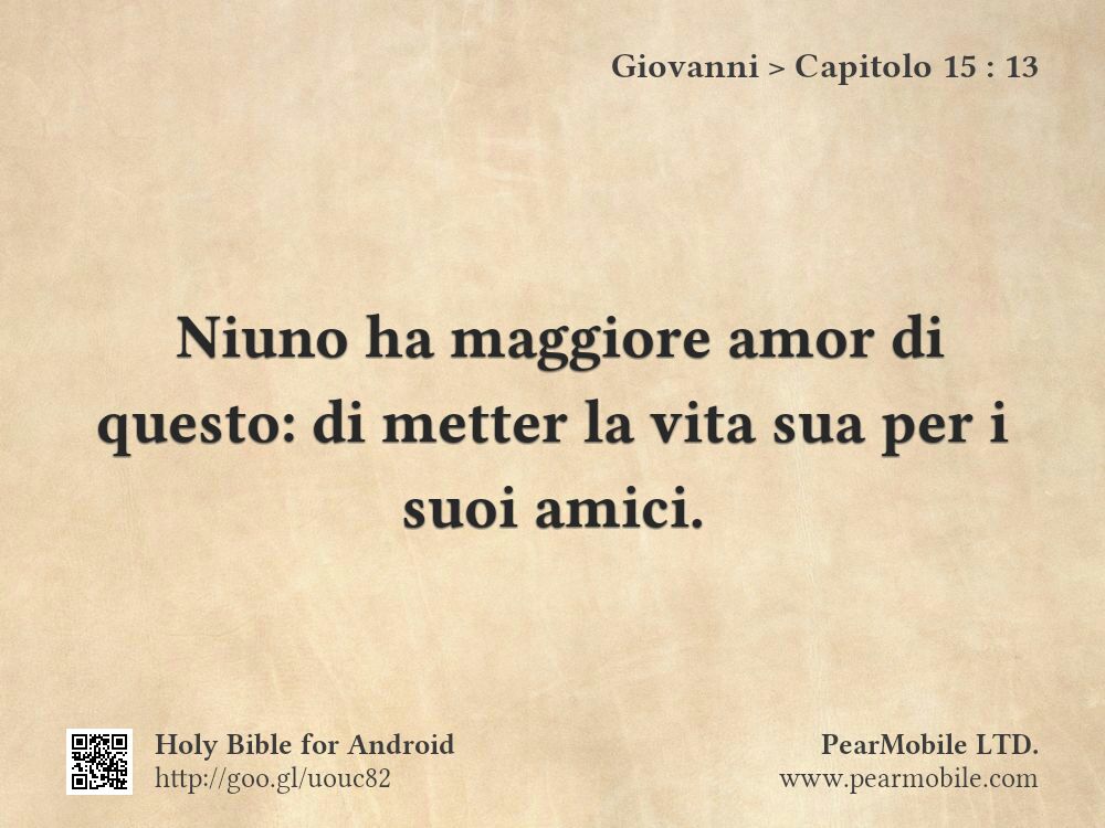 Giovanni, Capitolo 15:13